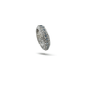 Anello a fascia in argento 925 con pietra azzurra Nimara - Di Persìde