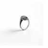 Anillo Contrarié con piedra preciosa azul en forma de lágrima – Foret