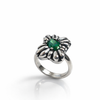 Anello Marguerite con Gemma Verde