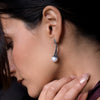 Orecchini pendenti in argento 925 con perla