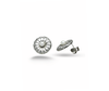 Orecchini artigianali in argento 925 con perla d’acqua dolce e zircone tondo, dal design raffinato ispirato alla margherita, perfetti per ogni occasione