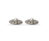 Orecchini artigianali in argento 925 con perla d’acqua dolce e zircone tondo, dal design raffinato ispirato alla margherita, perfetti per ogni occasione